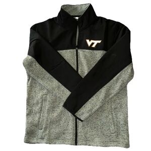 Virginia Tech Full Zip Jacket Black Heather By Captivating  Men’s Sz XL NWOT